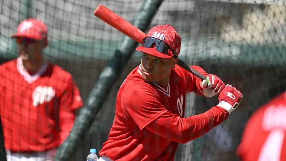 Robinson Canó en su presentación con Diablos Rojos | CORTESÍA: DIABLOS ROJOS
