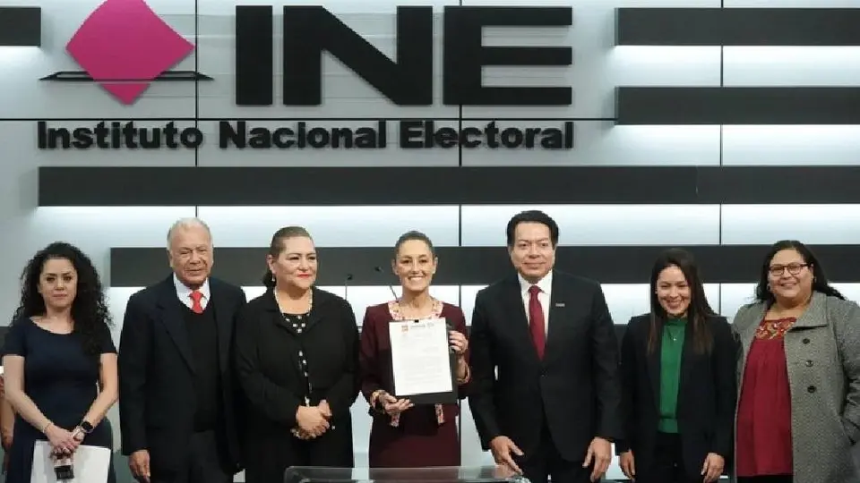 ¡Claudia Sheinbaum se registró como candidata presidencial de Morena, PVEM y PT ante el INE!