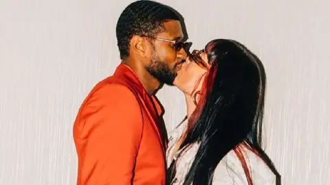 Usher se casó con su novia después de participar en el Super Bowl LVIII