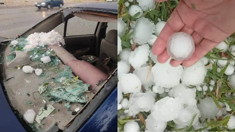 ¿El apocalipsis? Cae granizo del tamaño de pelotas de golf en Coahuila