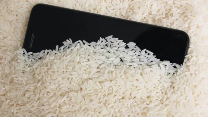 Meter tu celular en arroz para secarlo, no sirve de nada, asegura Apple
