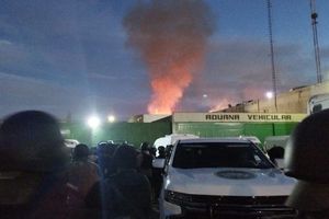 Reportan incendio en penal de San Luis Potosí