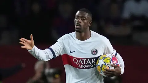 Dembélé presume en redes su MVP tras eliminar al Barcelona de la Champions League