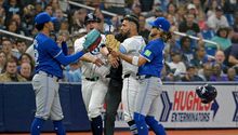 Se vaciaron las bancas en el Blue Jays vs Rays tras conato de bronca