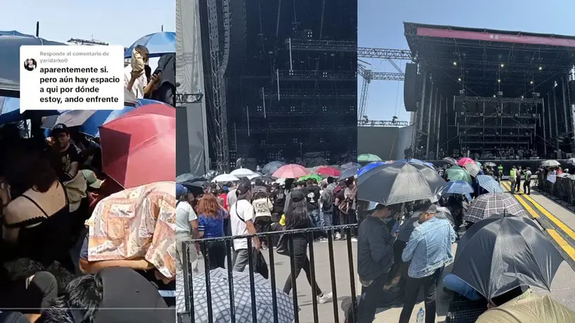 Fanáticos de Interpol luchan contra el clima en lo que empieza el concierto