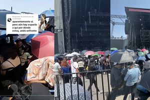 Fanáticos de Interpol luchan contra el clima en lo que empieza el concierto