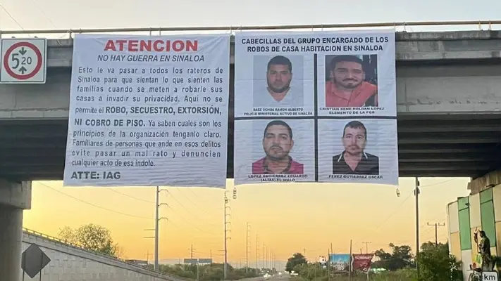 Narcomanta firmada por "El Chapito": Razón detrás del secuestro masivo en Sinaloa