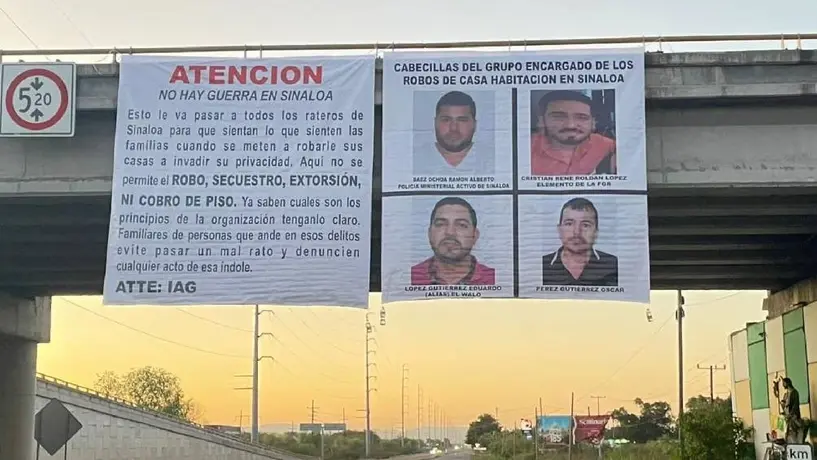 Narcomanta firmada por "El Chapito": Razón detrás del secuestro masivo en Sinaloa