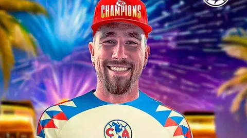 ¡No se olvidan de él! América felicita a Travis Kelce por el triunfo en el Super Bowl