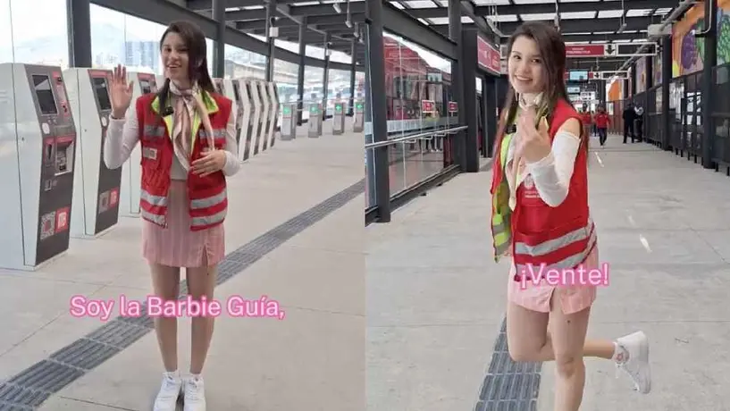 La nueva estación Indios Verdes del Metrobús presume a su 'Barbie Guía'