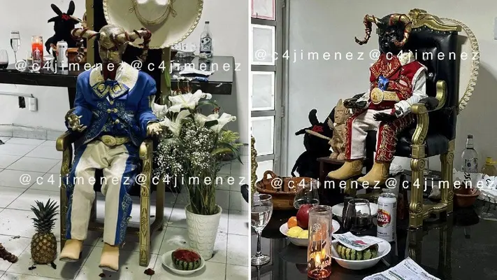 ¡Ay, nanita! Encuentran oootro altar satánico en predio cateado por la policía