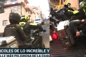 Reportera cae en plena transmisión en ‘La Bajada de la Muerte’ ¿Cómo se encuentra de salud?