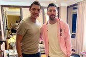 ¡De lujo! Neri Cardozo se toma una foto con Messi tras su visita en Monterrey