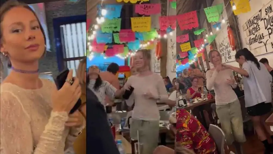 La actriz Ester Exposito es captada bailando en restaurante de Veracruz
