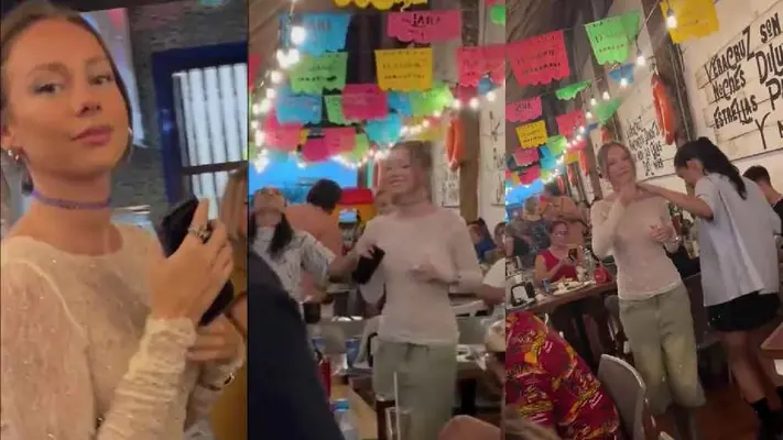 La actriz Ester Exposito es captada bailando en restaurante de Veracruz