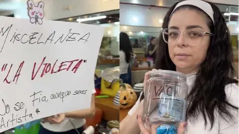 La actriz Violeta Isfel aclara por qué puso una tiendita en los camerinos del teatro donde trabaja