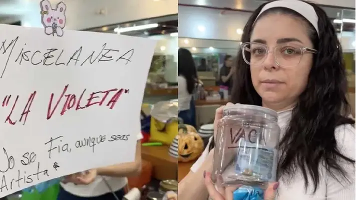 La actriz Violeta Isfel aclara por qué puso una tiendita en los camerinos del teatro donde trabaja