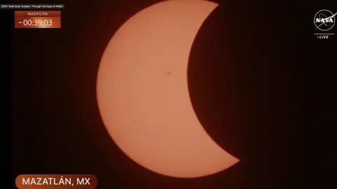 La NASA transmitió el eclipse en vivo, y las imágenes fueron únicas ¡Disfrútalas!
