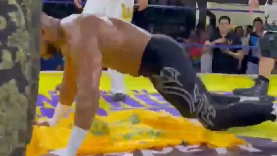 Luchador canadiense se burla de la bandera de Tigres en plena función