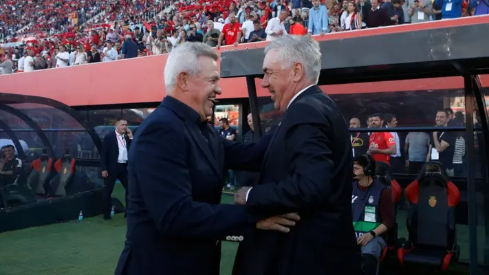Ancelotti elogia el trabajo de Javier Aguirre en Mallorca: 'Es extraordinario'