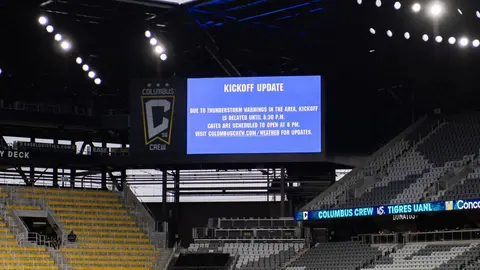 Tigres vs Columbus Crew se aplaza por amenaza de tormentas eléctricas