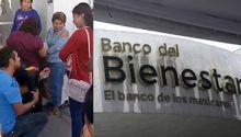 Hombre pide matrimonio a mujer en fila del Banco del Bienestar