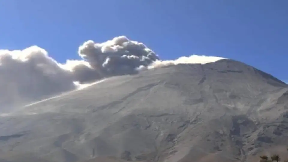 Actividad del Volcán Popocatépetl, 2 de marzo