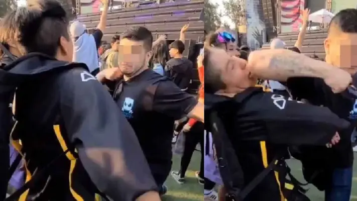 Joven que intentaba iniciar el Slam es noqueado en el centro de una pista del EDC México 2024