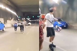 Patinadores pasean por vías rápidas de la Ciudad de México y una mujer casi termina aplastada