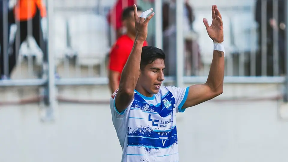 Armando León en celebración con NK Osijek | INSTAGRAM: @armando.leonr