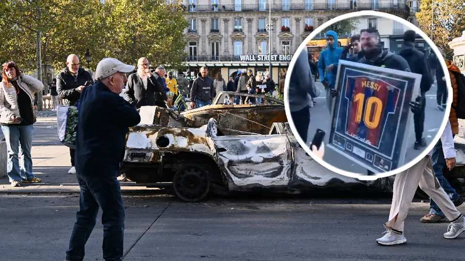 VIDEO: Roban camiseta y brazalete firmados por Lionel Messi durante disturbios en París