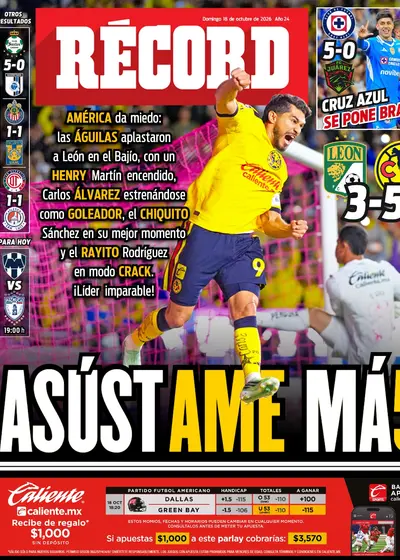 Portada RÉCORD 18 de octubre de 2026