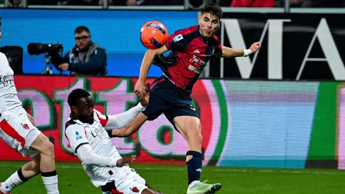 Por la mínima: AC Milán derrotó a Cagliari y toma la punta de la Serie A