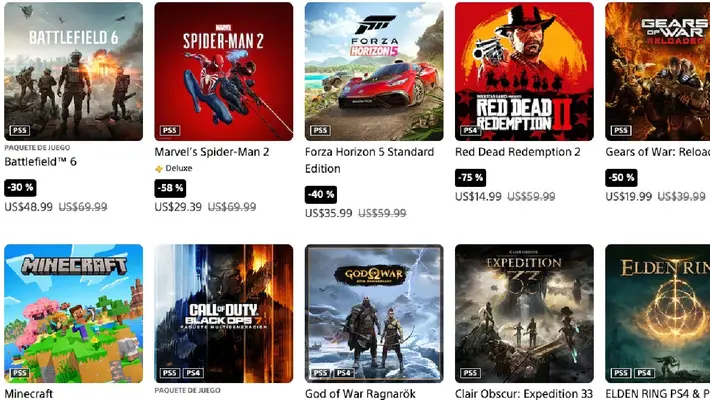 PlayStation lanza promociones navideñas: juegos con hasta 72 % de descuento