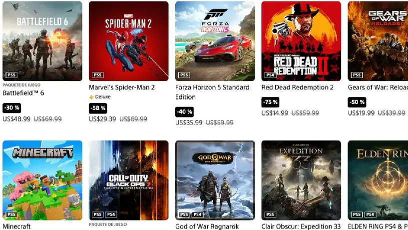 PlayStation lanza promociones navideñas: juegos con hasta 72 % de descuento
