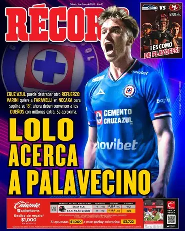 Portada RÉCORD 03 de enero de 2026
