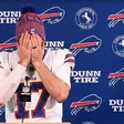 ¡Desconsolado! Josh Allen rompe en llanto tras eliminación de Bills