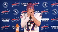 ¡Desconsolado! Josh Allen rompe en llanto tras eliminación de Bills