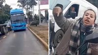 VIDEO: Lady Mexibús causa caos por negarse salir del carril exclusivo en Ecatepec