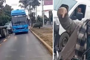 VIDEO: Lady Mexibús causa caos por negarse salir del carril exclusivo en Ecatepec