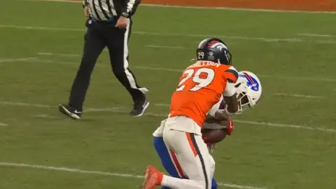 Polémica jugada define la victoria de Broncos ante Bills