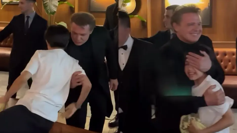 VIDEO: Luis Miguel rompe el protocolo besando y abrazando conmovido a un niño
