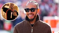 Lewis Hamilton celebra triunfo de los Denver Broncos en los Playoff de la NFL