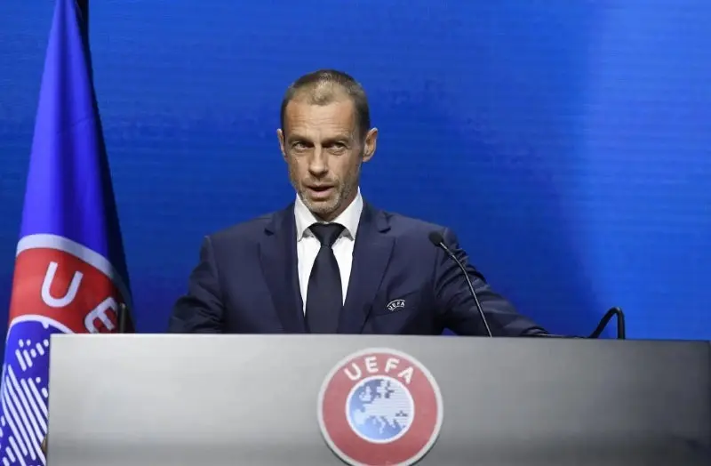 El presidente de la UEFA, Aleksander Ceferin | AP