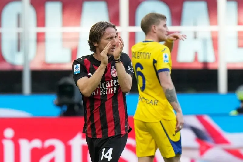 Modric durante un partido con AC Milan | AP&amp;nbsp;