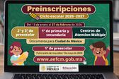 SEP abre preinscripciones 2026-2027 en CDMX: fechas y requisitos