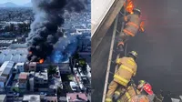VIDEO: Incendio en Ecatepec consume bodega y moviliza a cuerpos de emergencia