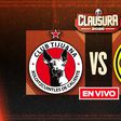 Xolos vs América EN VIVO Liga MX Clausura 2025 Jornada 1