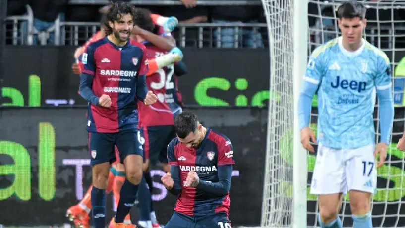 Cagliari sorprende y vence a la Juventus con golazo de Luca Mazzitelli