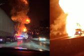 VIDEO: Pipa cargada con gas LP explota en carretera México-Querétaro